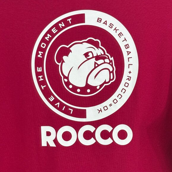 Anta Klay Thompson Graphic T-Shirt Mens 5XL Pink Rocco Basketball Bulldog Print - Picture 4 of 6